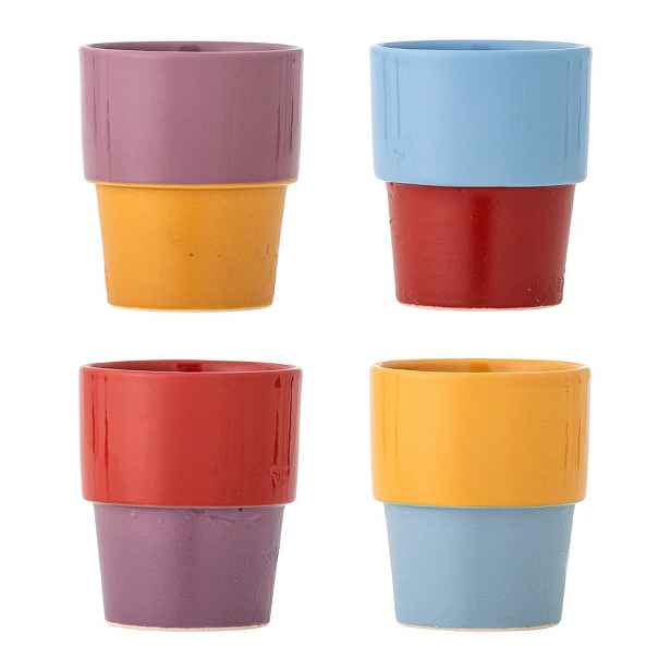 Kameninové šálky v sadě 4 ks na cappuccino 150 ml Ewan – Bloomingville