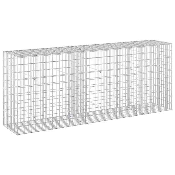 vidaXL Gabion s drátem 3,5 mm a síťkou 5x10 cm 250x50x100 cm