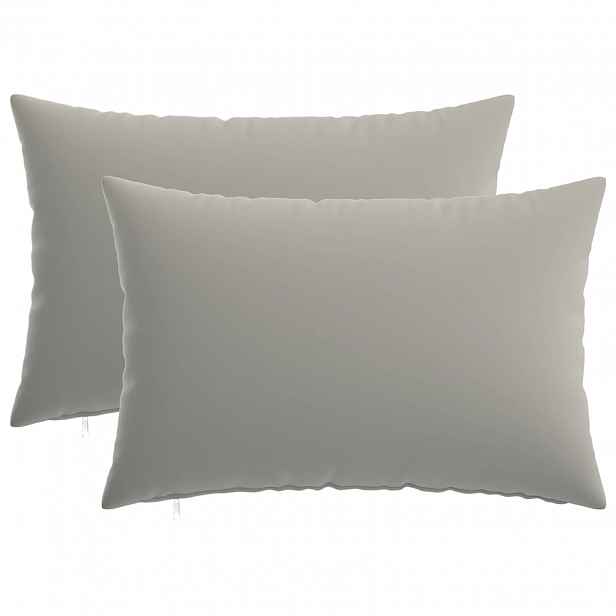 vidaXL Povlak na polštář 2 pcs HEERLEN Šedá 30 x 50 cm Polyester