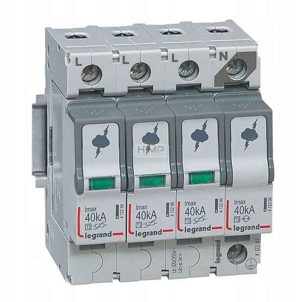 Omezovač přepětí T2 40KA 3P+N Legrand 412247