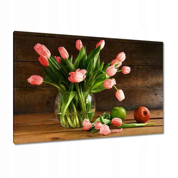 Obrazy 120x80 Červené tulipány