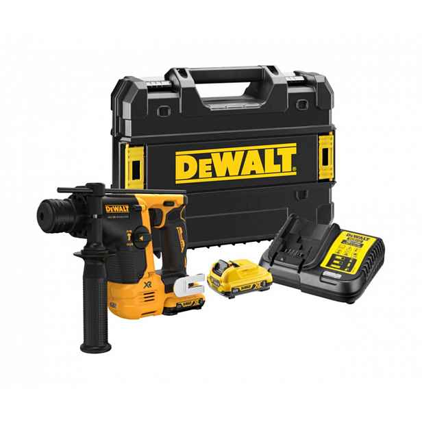 DeWALT - 12V AKU kombinované kladivo SDS Plus, 2x aku 3,0 Ah XR, nabíječka DCH072L2