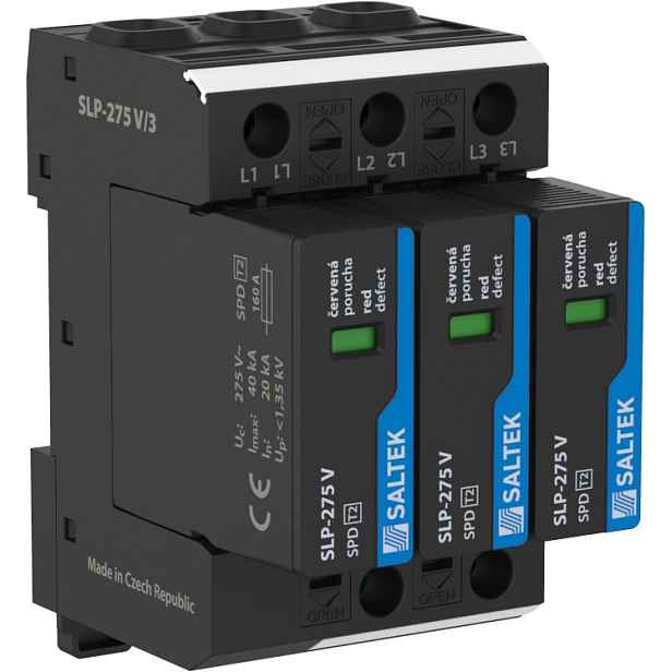 Svodič přepětí T2 Saltek SLP-275 V/3