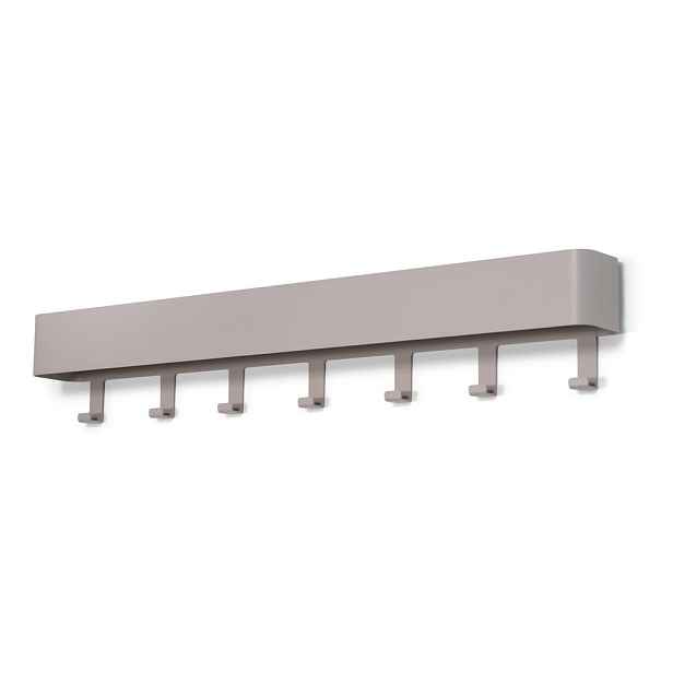Taupe kovový nástěnný věšák s poličkou 72 cm Dax Play – Spinder Design