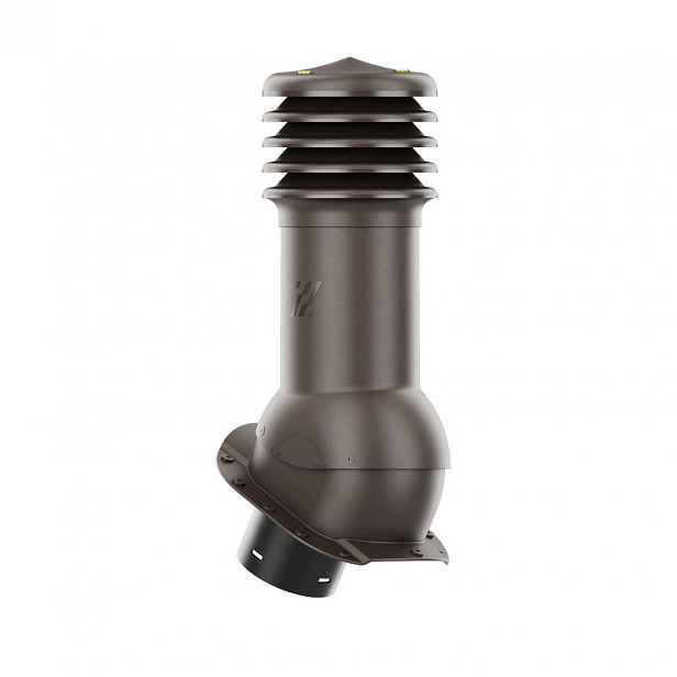 Větrací komín HiVent pro plechovou střešní krytinu, profil A, průměr 150 mm, barva bronzová