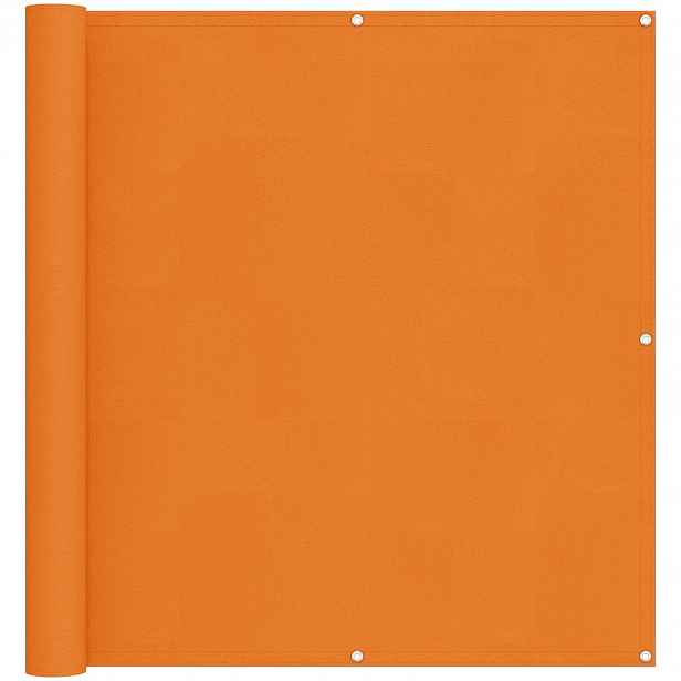 vidaXL Balkonová clona 110 x 700 cm Oxford látka Obdélníkový Oranžová