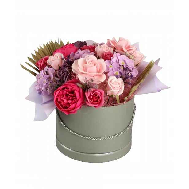 Flower Box Mýdlové Květiny Dárek Pro Učitele K Narozeninám Osmnáctka XXL
