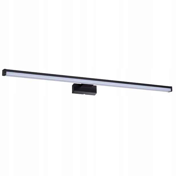Led koupelnové nástěnné svítidlo nad zrcadlo černé, podlouhlé, 90 cm, moderní Kanlux