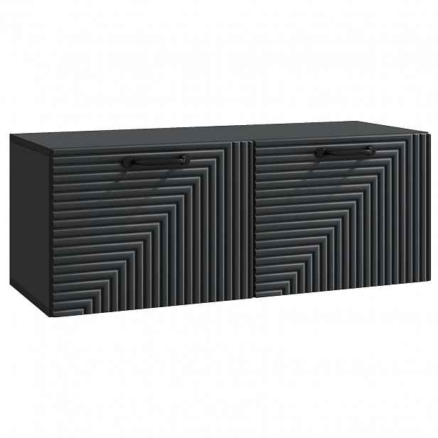 vidaXL Nástěnná TV skříň Černá 78,5 x 31 x 30 cm Kompozitní dřevo