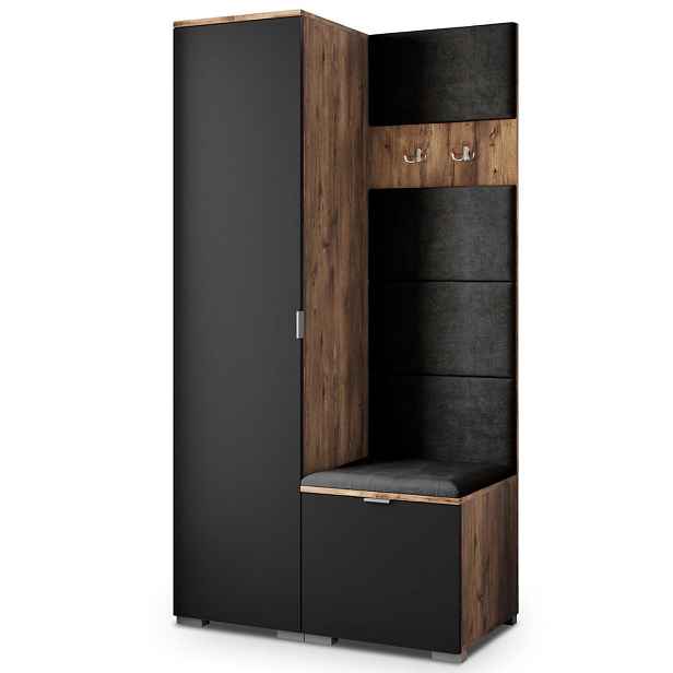 MASSENO MODERNÍ PŘEDSÍŇOVÁ SKŘÍŇ LORI, 95/181/51 cm, dekor dub