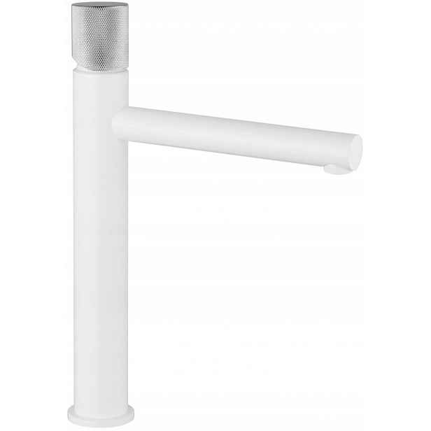 Mexen Elba One vysoká bílá/chromová umyvadlová baterie 29,5cm