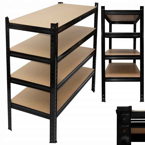 Skladovací Regál Do Garáže Sklepů Kovový 625KG 150X75X30cm Pevný