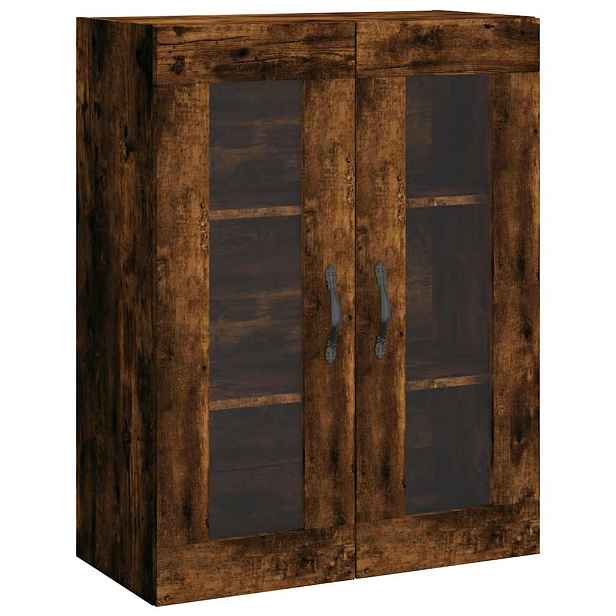 vidaXL Nástěnná skříňka kouřový dub 69,5 x 34 x 90 cm kompozitní dřevo