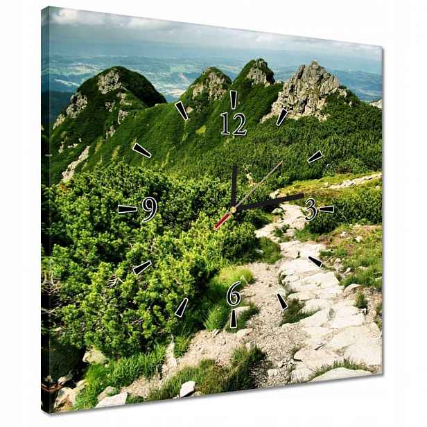 Nástěnné hodiny 40x40 Hory Tatry
