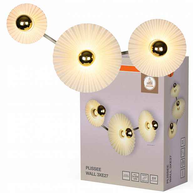 Nástěnné svítidlo stropní svítidlo Led reflektor Spot 3x E27 Béžová Decor Osram