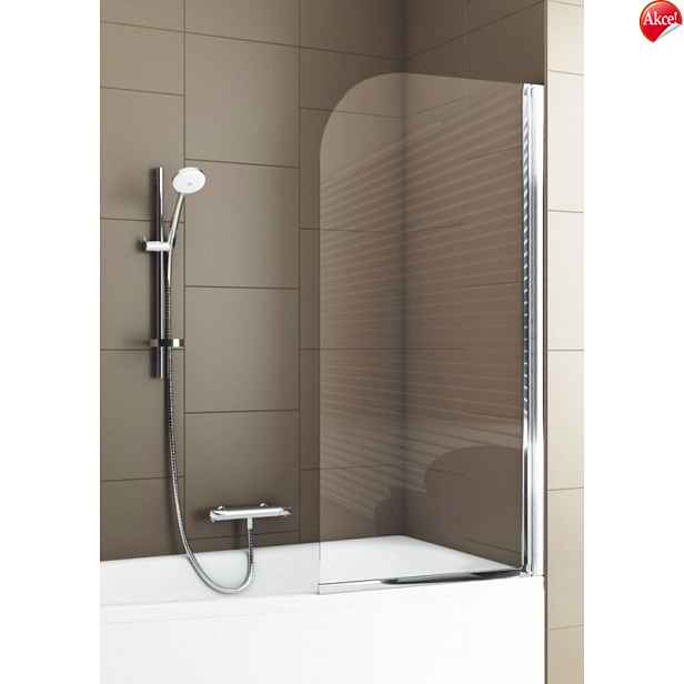 Olsen spa Vanová zástěna MODERN PLUS - Univerzální; Hliník chrom; Čiré bezpečnostní sklo - 4 mm; 65 cm
