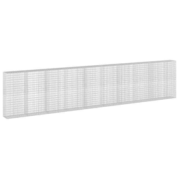 vidaXL Gabion s drátem 3,5 mm a síťkou 5x10 cm 950x50x200 cm