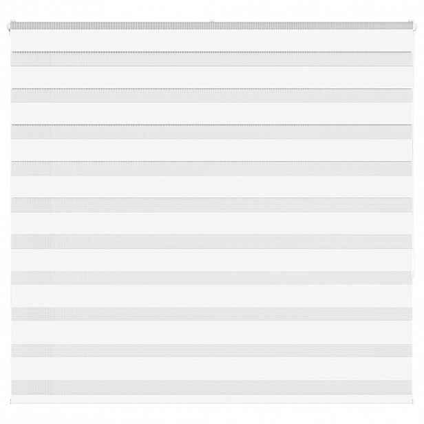 vidaXL Zebra roleta bílá 165x150 cm šířka látky 160,9 cm polyester