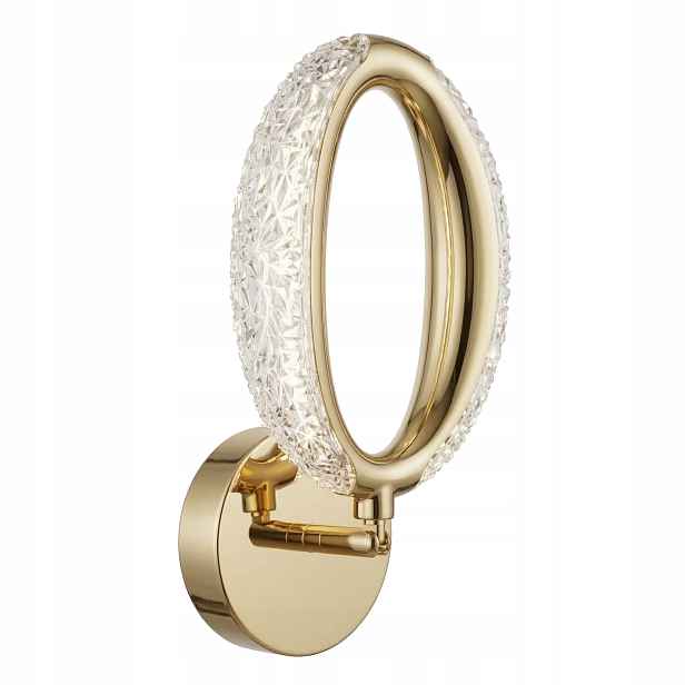 Nástěnná Led Lampa Zlatá Křišťálová Glamour Do Obývacího Pokoje Ložnice