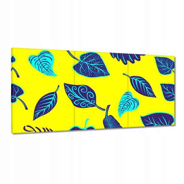 Obrazy 120x60 Modré listy Listy
