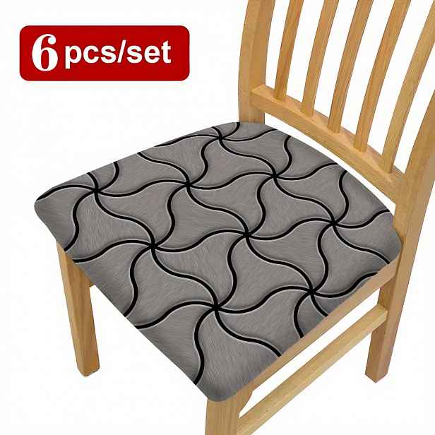 TEMU 2ks/4ks/6ks Odolné, Módní, Exkluzivní, Vysoce Kvalitní Potištěné Povlaky na Polštáře a Povlaky na Židle, Snadná Instalace, Odstranění, Pratelná,