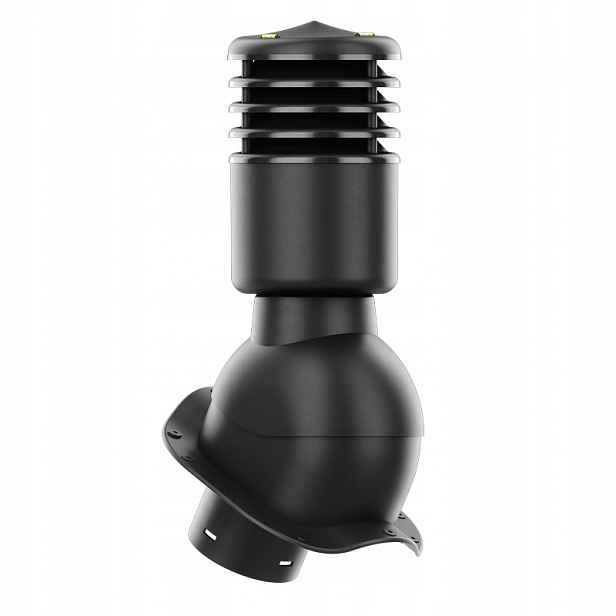 Větrací komín Smartline profil W fi 125 mm, zateplený, černý