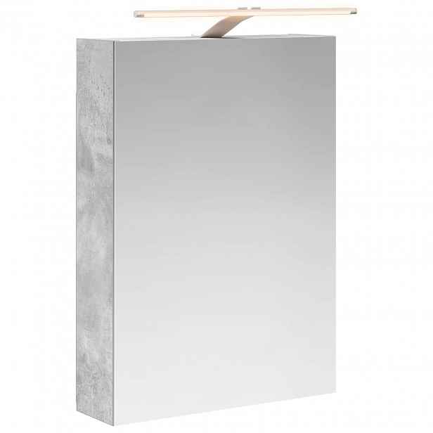 vidaXL Koupelnová zrcadlová skříň Betonově šedá 50 x 14,5 x 70 cm