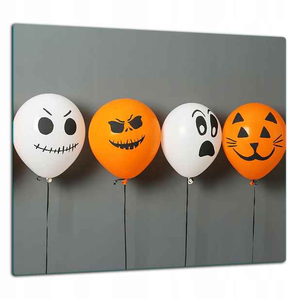 Skleněná Ochranná Deska Panel Lepidlo 65x60 Halloween
