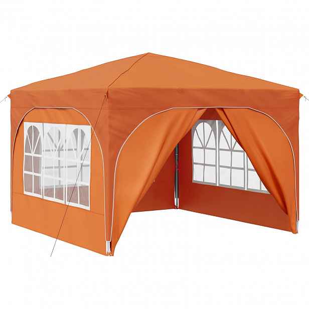 vidaXL Párty stan s výsuvným stánkem 290 x 290 x 245 cm Oranžová