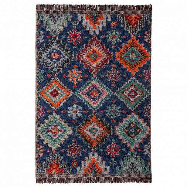 Flair Rugs KOBEREC S VYSOKÝM VLASEM, 160/230 cm tmavě modrá