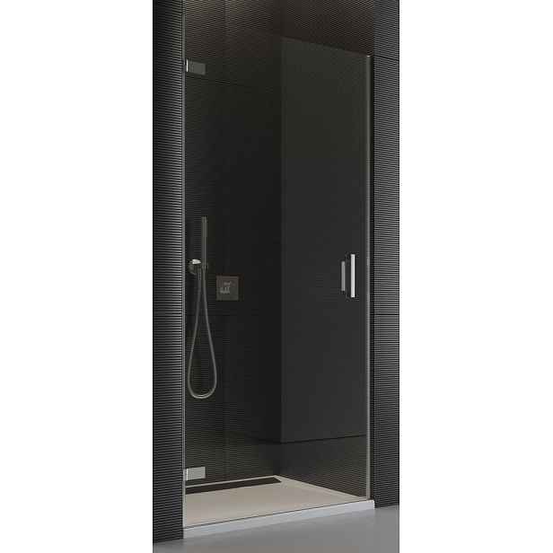 SanSwiss PUR1G 100 10 07 Jednokřídlé dveře 100 cm levé, chrom/sklo PUR1GSM11007
