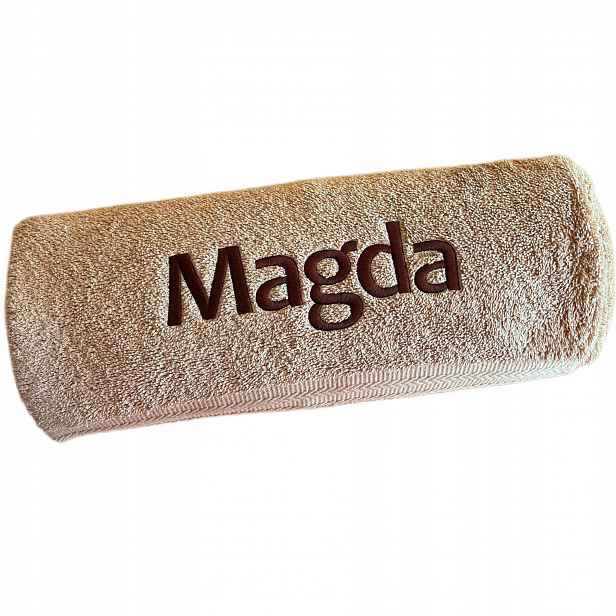 Dárek Pro Magdu k narozeninám Ručník se jménem a výšivkou Magda