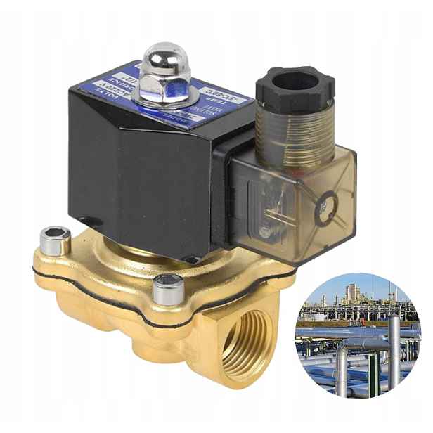 Elektromagnetický ventil 3/4" 0-10 Nc, normálně uzavřený ventil 220 V