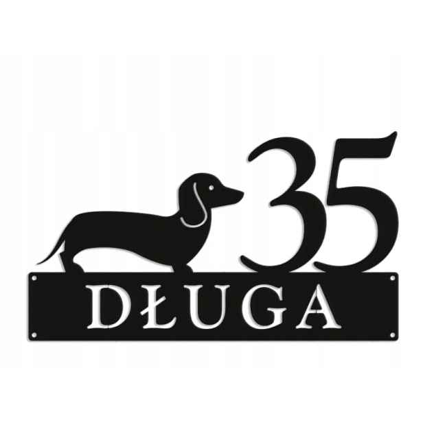 Číslo Na Dům 48 cm Tabule Adresa Ocel 2 mm Grafika 5748