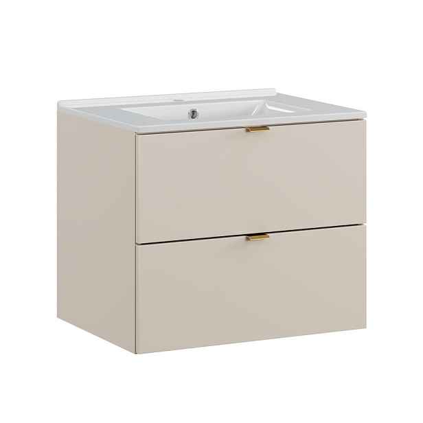 Comad Závěsná umyvadlová skříňka Dalia Cashmere Lava se zápustným umyvadlem 82-60-46-2S kašmírová
