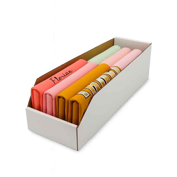 KARTON PAK Úložné boxy na oblečení, organizéry do skříně BÍLÝ KARTON 15 x 47 cm