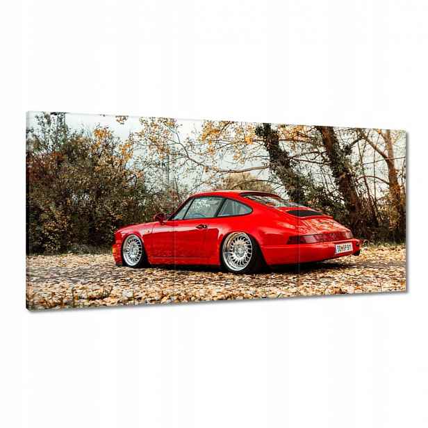 Obrazy 180x90 Červené Porsche Auto