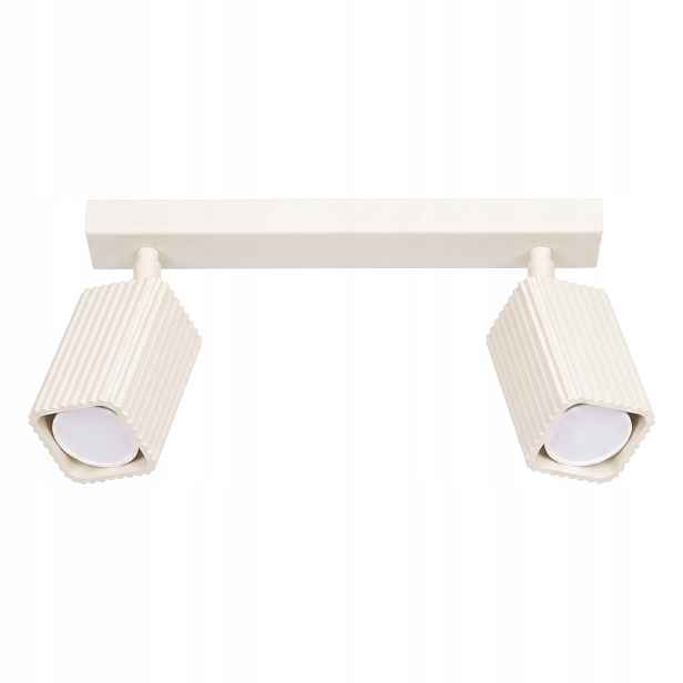 Sollux Lighting Rayo stropní svítidlo béžová rýhovaná 30 cm 2xGU10 10W