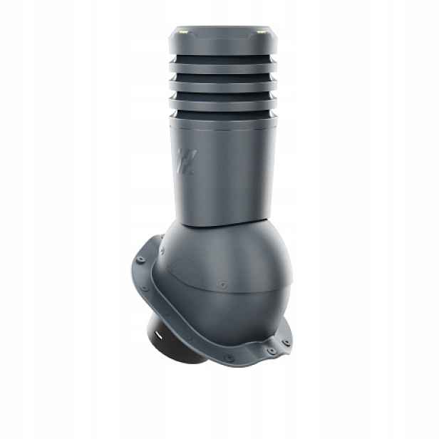 Větrací komín Ecoline pro plechovou střešní krytinu, profil F, 125 mm, antracit