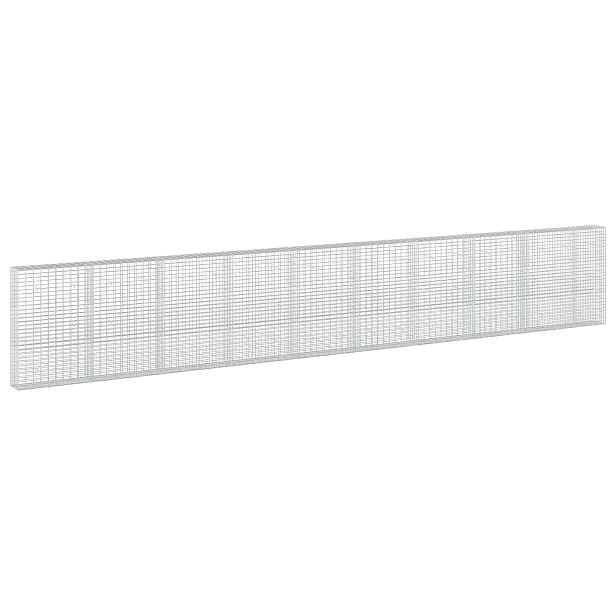 vidaXL Gabion s drátem 3,5 mm a síťkou 5x10 cm 950x30x150 cm