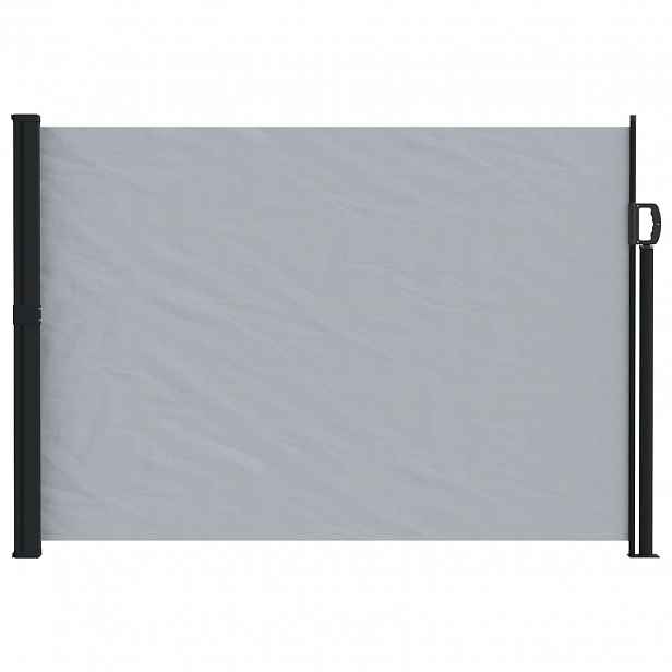 vidaXL Výsuvná boční markýza Obdélníkový 140 x 300 cm Polyester Šedá