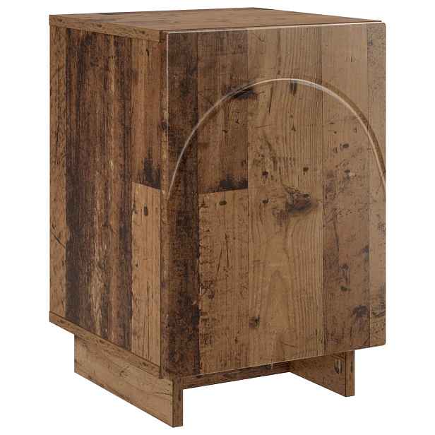 vidaXL Noční skříňka Staré dřevo 33,5 x 34,5 x 50 cm Kompozitní dřevo