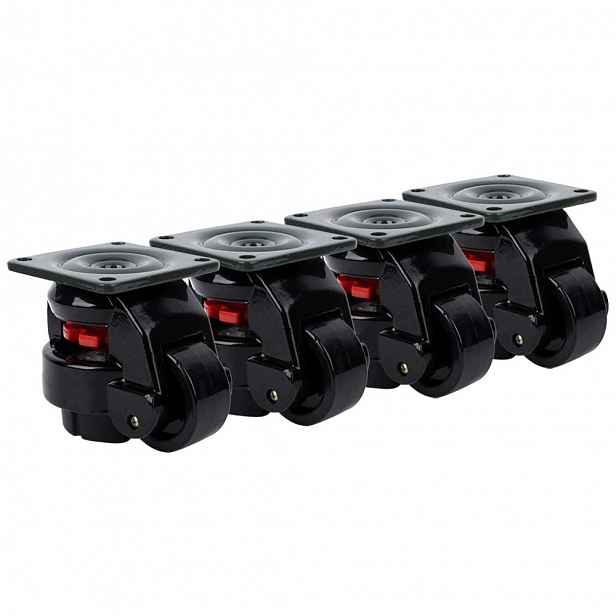 Vyrovnávací Kolečka Sada 4 500 Kg 360 Otočná, Nastavitelná Heavy Duty