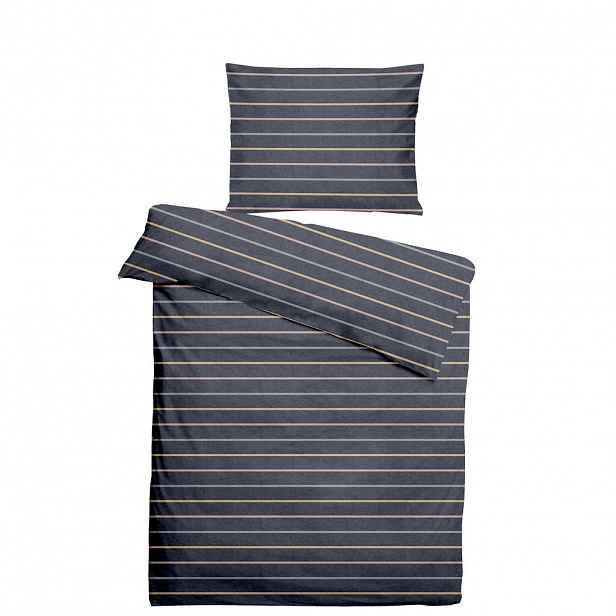 POVLEČENÍ, flanel, tmavě modrá, 140/200 cm