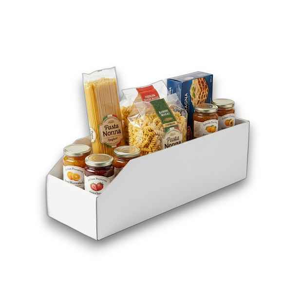 usporadejto.cz Úložný box, plastový 15x50x16cm - do spíže i do skříně KARTONPLAST - BÍLÝ
