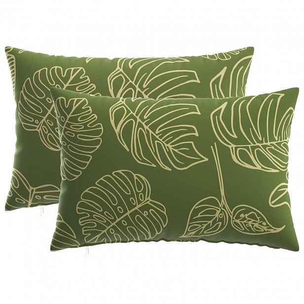 vidaXL Povlak na polštář 2 pcs HEERLEN Listový design 30 x 50 cm