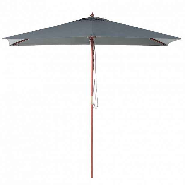 Beliani SLUNEČNÍK tmavě šedý 195/144/244 cm Flamenco