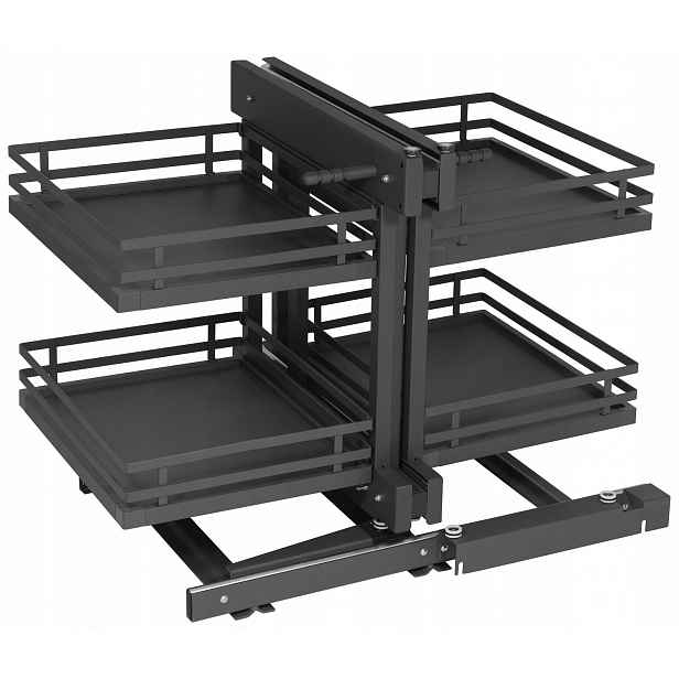 Koš Cargo Corner Magic 800mm MPTJ017ER Pravý Přítah Grafit Plné Dno Amix