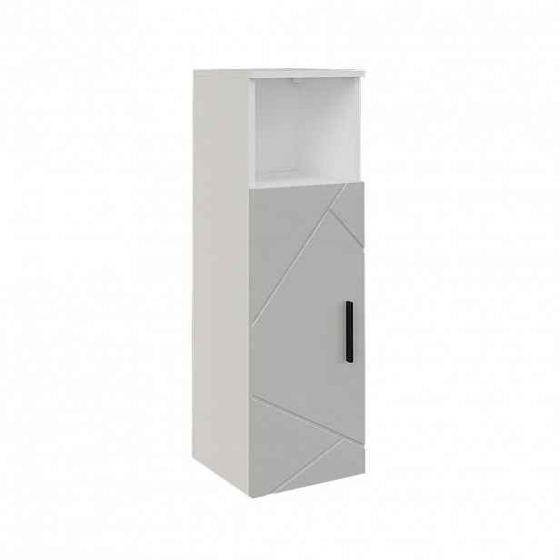 Vicco MIDI SKŘÍŇKA Irma Bílá/bílý vysoký lesk 30 x 93 cm s dveřmi