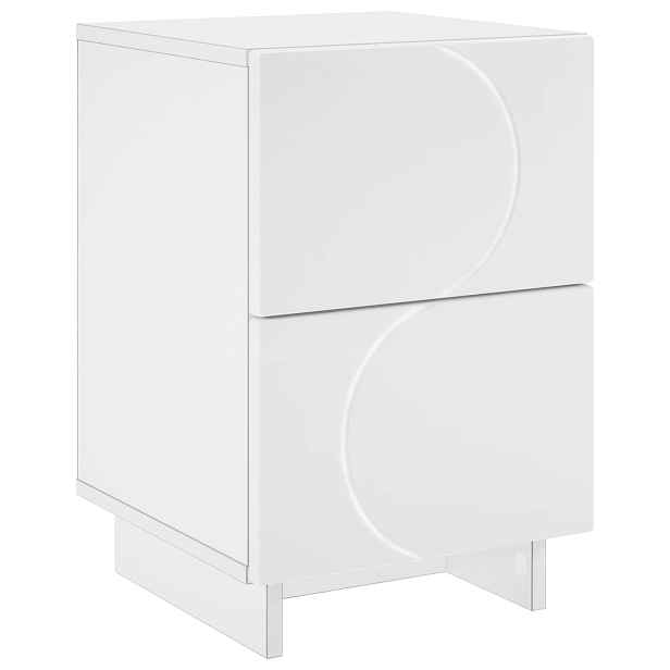 vidaXL Noční skříňka Bílá 33,5 x 34,5 x 50 cm Kompozitní dřevo